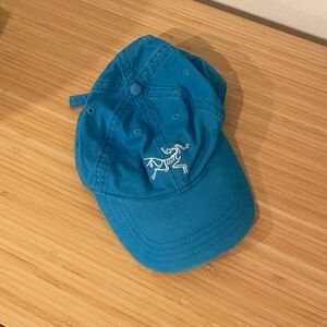 Teal Cap with Arcteryx Design